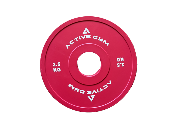 Състезателни калибровани дискове Active Gym 2.5кг. Червени на марката Active Gym от вносител на полупрофесионални и професионални фитнес уреди и аксесоари PulseGymShop.bg