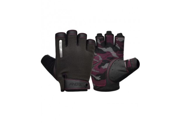 Фитнес ръкавици RDX - T2 Half, розови